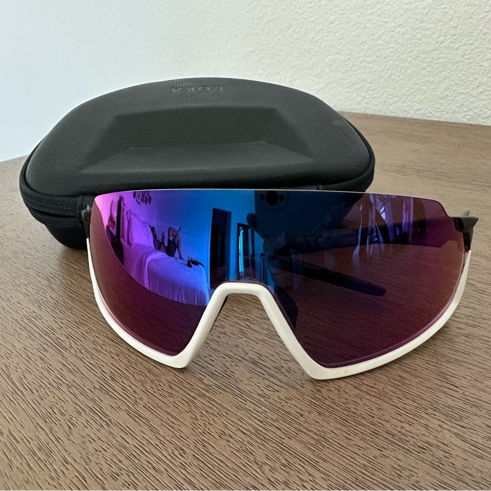 Roka White Sport Sunglasses with Multicolor Lenses GP-1x